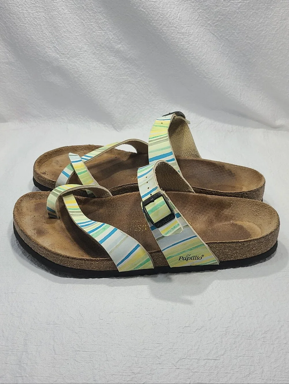 Mens Papillio by Birkenstock Tabora Sandals Size: 10 Color: Multicolor